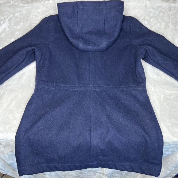 Burton Women's Blue Wool Blend Full Zip Long Sleeve Hooded Jacket Size S - Picture 5 of 9